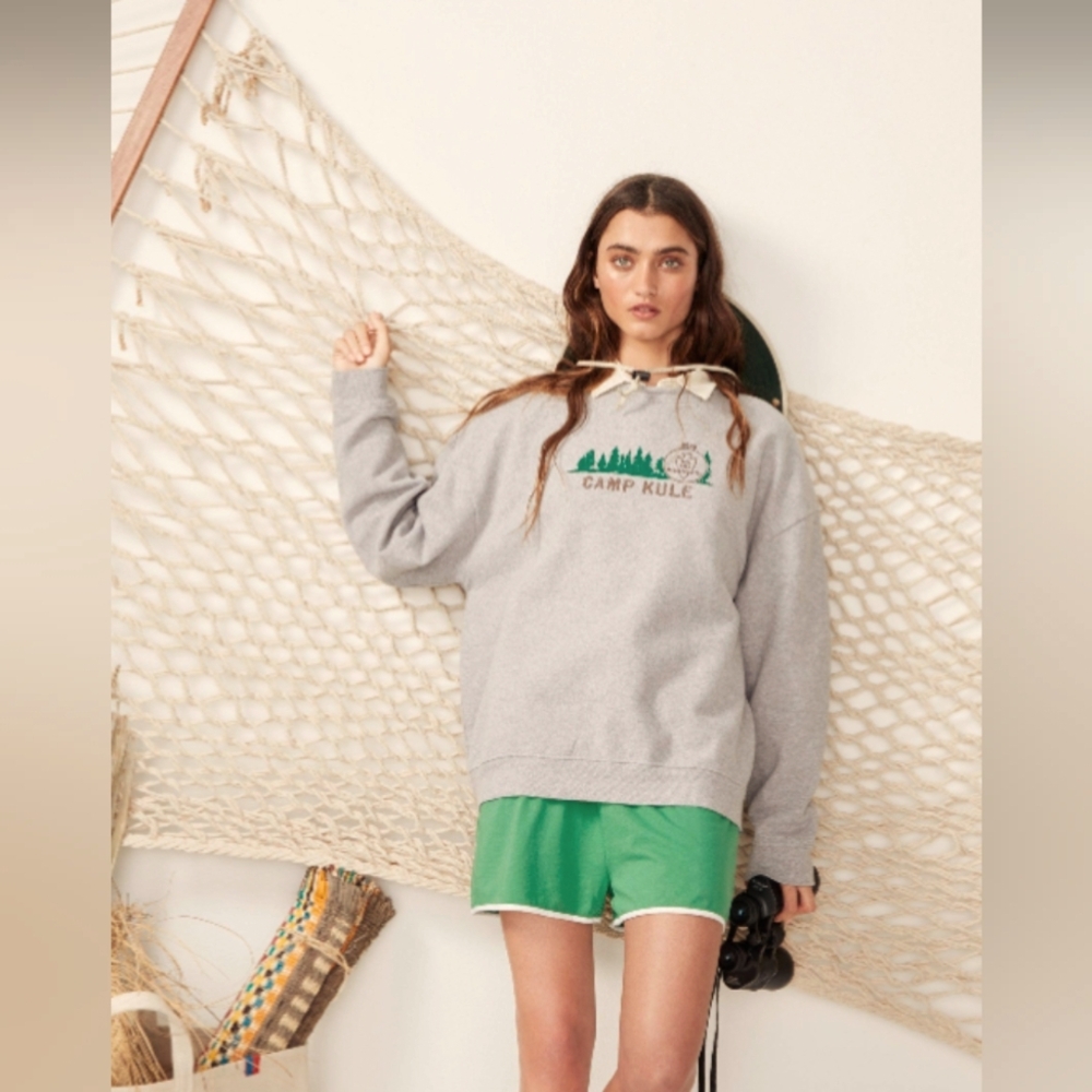 Kule The Oversized Camp Sweatshirt XL